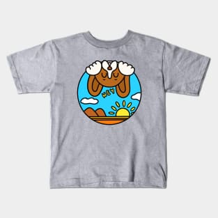 Funny playful cartoon beagle Kids T-Shirt